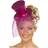 Smiffys Fever Mini Top Hat on Headband Hot Pink
