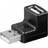 Goobay 90° USB A-USB A 2.0 M-F Adapter