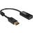 DeLock 4K Passive HDMI-DisplayPort M-F 0.2m