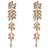 Lily and Rose Petite Laurel Earrings - Gold/Watercolors