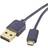 Renkforce Reversible Gold USB A - USB Micro-B 2.0 1.8m