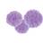 Amscan Pom Pom Fluffy Purple 3-pack