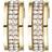 Dyrberg/Kern Kimmie Creol Earrings - Gold/Transparent