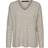 Vero Moda Lefile V-Neck Knitted Pullover - Grey/Birch