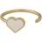 Design Letters Enamel Heart Ring - Gold/Nude