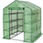 tectake Greenhouse with Tarpaulin 2.1m² Rustfrit stål Plast