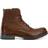 Jack & Jones Coat Leather Boots Brown/Cognac