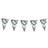 Boland Garlands Metallic Giant Bunting Silver
