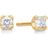 Mads Z Crown Earrings (0.18ct) - Gold/Diamond