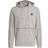 adidas Essentials Melange Embroidered Small Logo Hoodie - Medium Grey Heather