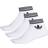 adidas Trefoil Ankle Socks 3-pack - White/Black