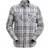 Snickers Workwear 8516 AllroundWork Checked Shirt - Ash/Chili Red