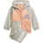 adidas Badge of Sport Full-Zip Hoodie Jogger Set - Ambient Blush/Medium Grey Heather (H28831)