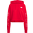 adidas Women's Cropped Letter Hoodie - Vivid Red