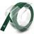 Dymo Omega Embossing Tape White on Green