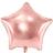 PartyDeco Foil Ballons Star 48cm Rose Gold
