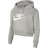 Nike Sportswear Essential Women's Cropped Hoodie - Grey/White