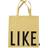 Design Letters Statement Favourite Tote Bag - Yellow