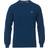 Gant Cotton Pique Crew Neck Sweater - Marine Melange