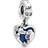 Pandora Disney Lady and the Tramp Heart Dangle Charm - Silver/Blue/Transparent