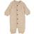 Wheat Wool Fleece Jumpsuit - Khaki Melange (9369E-786-3204)