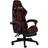 vidaXL Gaming Chair With Footrest Black & Wine Red Synthetic Leather