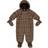 Wheat Puffer Baby Suit - Brown Check (8003e-913-3001)