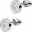 Emporio Armani Heritage Earrings - Silver/Transparent