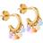 ENAMEL Copenhagen Ocean Hoops Earrings - Gold/Multicolour