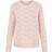 Pieces Bibi Patterned Knitted Top - Misty Rose