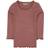 Wheat Rib T-Shirt Lace LS - Dark Rouge Melange (0151e/4151e-007-2614)