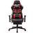 vidaXL Extendable Footrest Gaming Chair - Black/Red