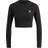 adidas Women Loungewear Cropped Long Sleeve T-shirt - Black