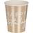 Ginger Ray Paper Cups Happy Birthday Gold 8-pack