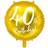 PartyDeco 40 Års Guld Folieballon
