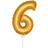 Folat Folie ballon på pind Guld 7 tal 36 cm