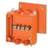 Branddåse Kvik FK9255 0,5-16 5P, orange udv. beslag 200 x 200 mm