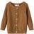 Name It Organic Cotton Knitted Cardigan - Brown/Toasted Coconut (13195729)