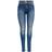 Only Paola Life Hw Skinny Fit Jeans - Blue/Light Medium Blue Denim
