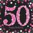 Amscan 50 års Fødselsdag servietter Pink