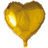 Procos Hjerteformet Folieballon, Guldfarvet