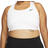 Nike Dri-FIT Swoosh Medium-Support Non-Padded Plus size Sports Bra - White/Black