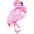 PartyDeco Foil Balloons Flamingo Pink