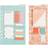 Creativ Company Post-it sortiment og bogmærker, str. 10,3x22 13,8x22 cm, guld, koral, rød, akvarel, 2ark