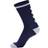 Hummel Elite Indoor Low Socks Unisex - Navy/White