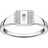 Thomas Sabo Charm Club Lock Ring - Silver/Transparent