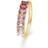 Mads Z Poetry Ring - Gold/Purple/Transparent