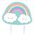 Amscan Kagelys regnbue og skyer 8.5 cm