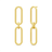 Julie Sandlau Link Double Earstuds - Gold