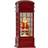 Star Trading Telephone Booth with Santa Julelampe 22cm